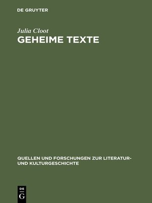 cover image of Geheime Texte